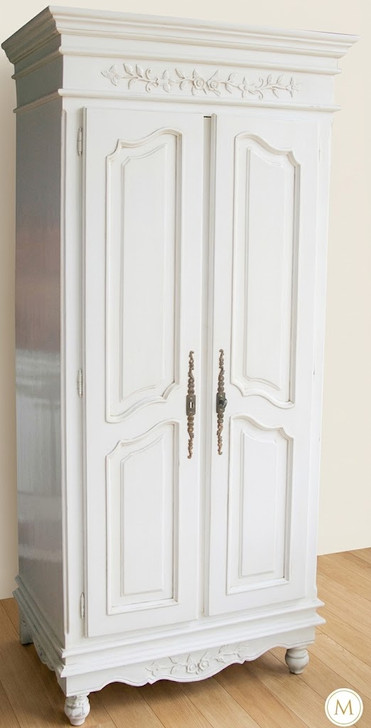 Painted White Helena  2-Door Wardrobe