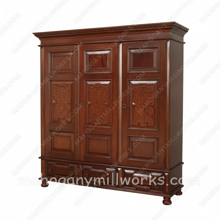 Large Casablanca 3 Door Armoire Wardrobe