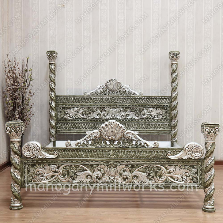 Heavily Ornate Venetian Bed