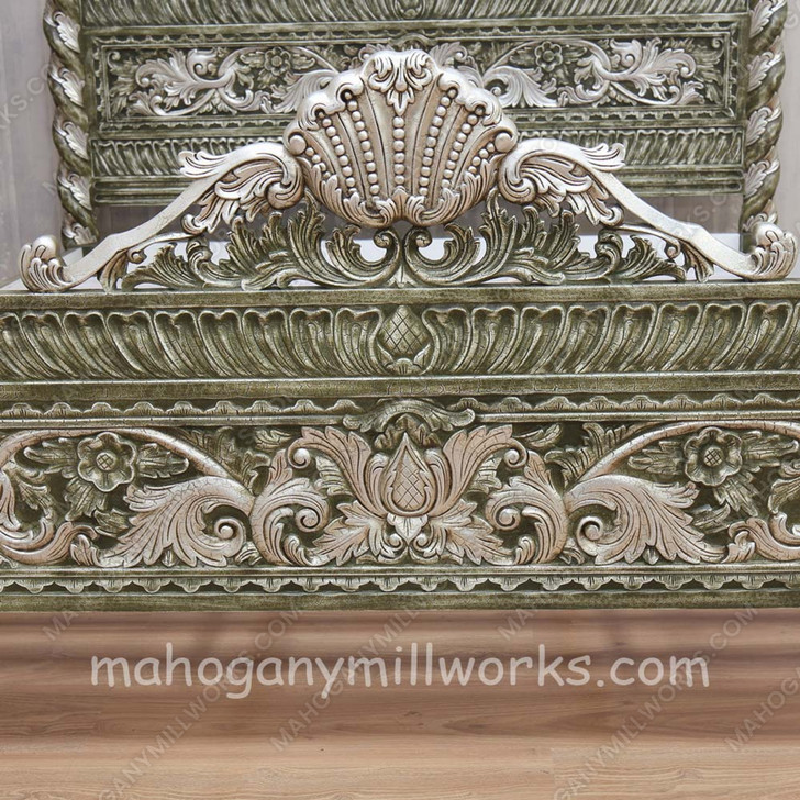 Venetian Baroque Hand-Carved Bed