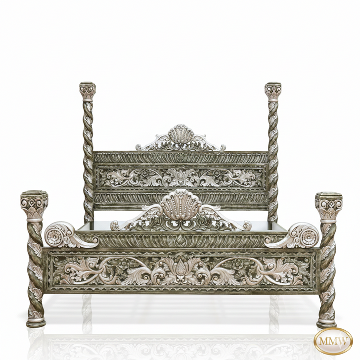 Heavily Ornate Venetian Bed