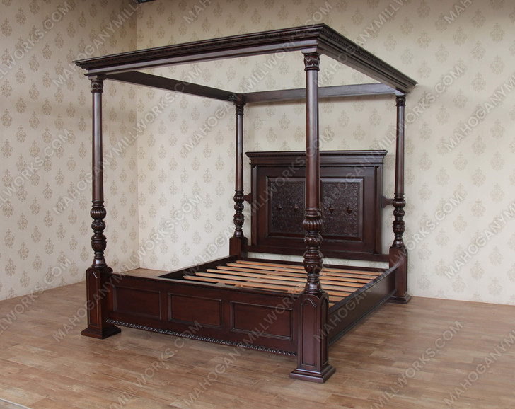 Casablanca Four Post Canopy Bed w/ Nightstands (Replica)