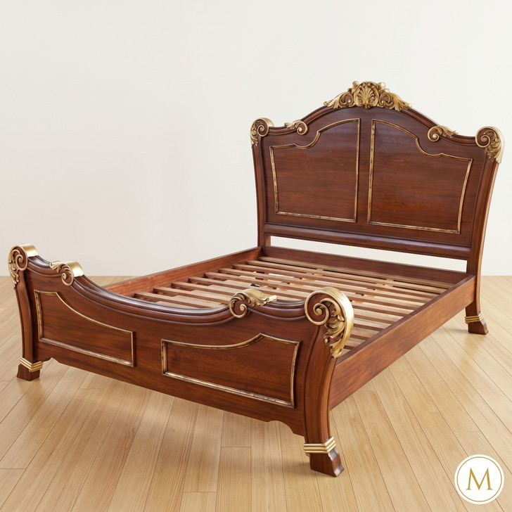 Camden Shell Carved Bed