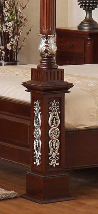Crystal Sand Four Poster Canopy Bed
