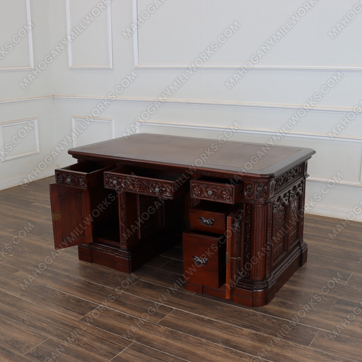 5ft Mahogany Presidential Resolute Office Desk