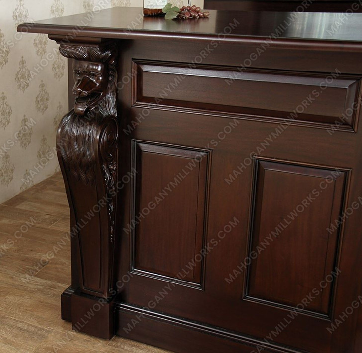 9ft Dark Victorian Saloon Pub Bar