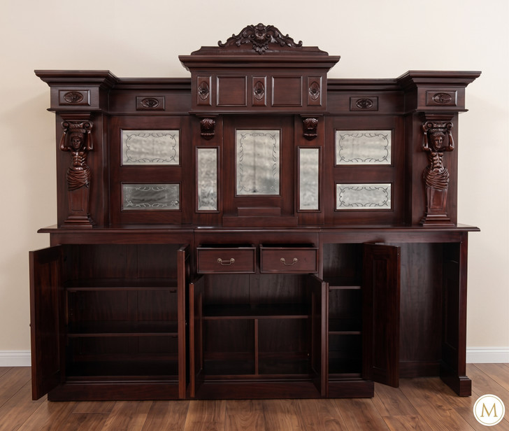 9ft Dark Victorian Saloon Pub Bar
