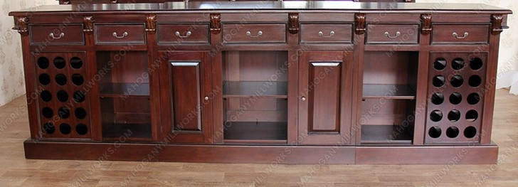 Versailles 11ft Gothic Stained Glass Canopy Pub Bar Set