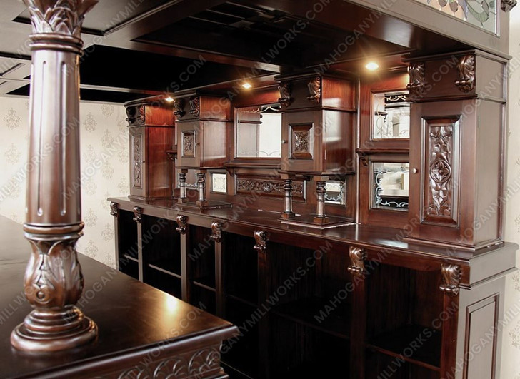 11ft Gothic Stained Glass Canopy Pub Bar