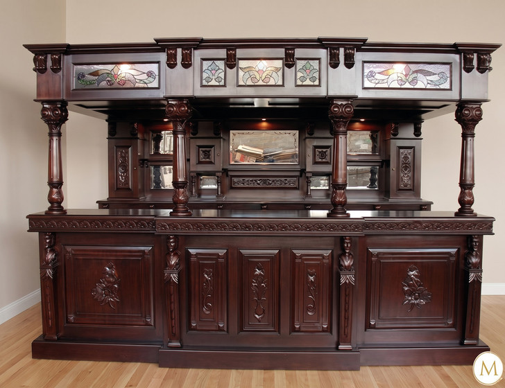 11ft Gothic Stained Glass Canopy Pub Bar