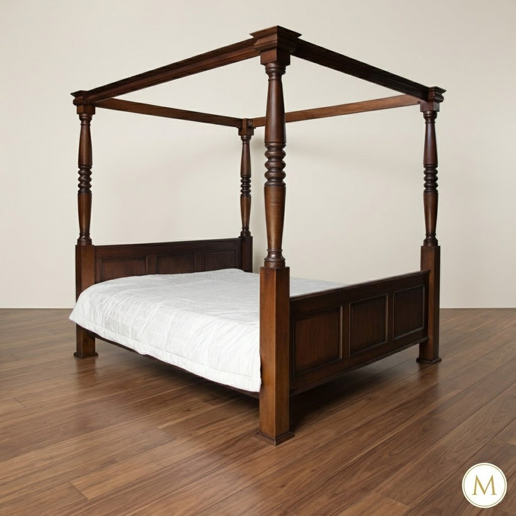Mahogany Tudor Canopy Bed