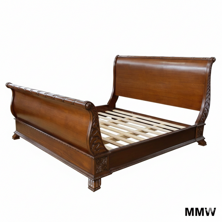 French Mahogany Sleigh Bed