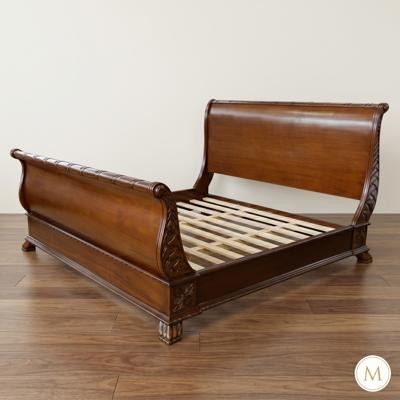 French Mahogany Sleigh Bed