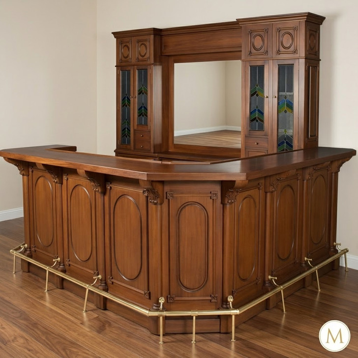 11ft Mahogany Nelson Corner Pub Bar