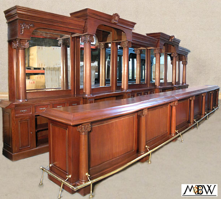30ft Solid Mahogany Del Monte Pub Bar