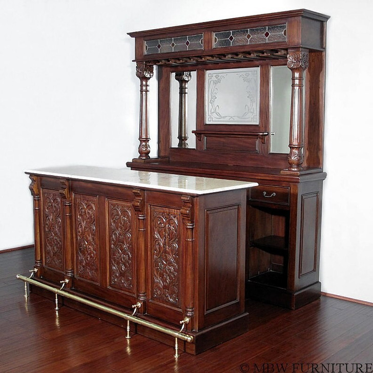 Mahogany Victorian Home Pub Bar