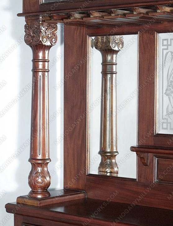 7ft Mahogany Victorian Pub Bar