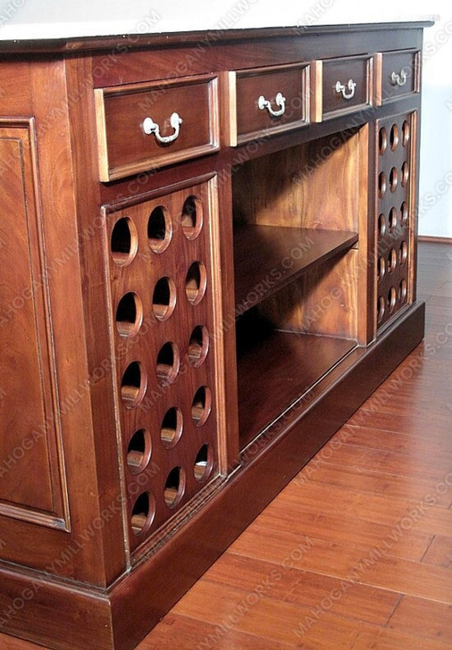 7ft Mahogany Victorian Pub Bar