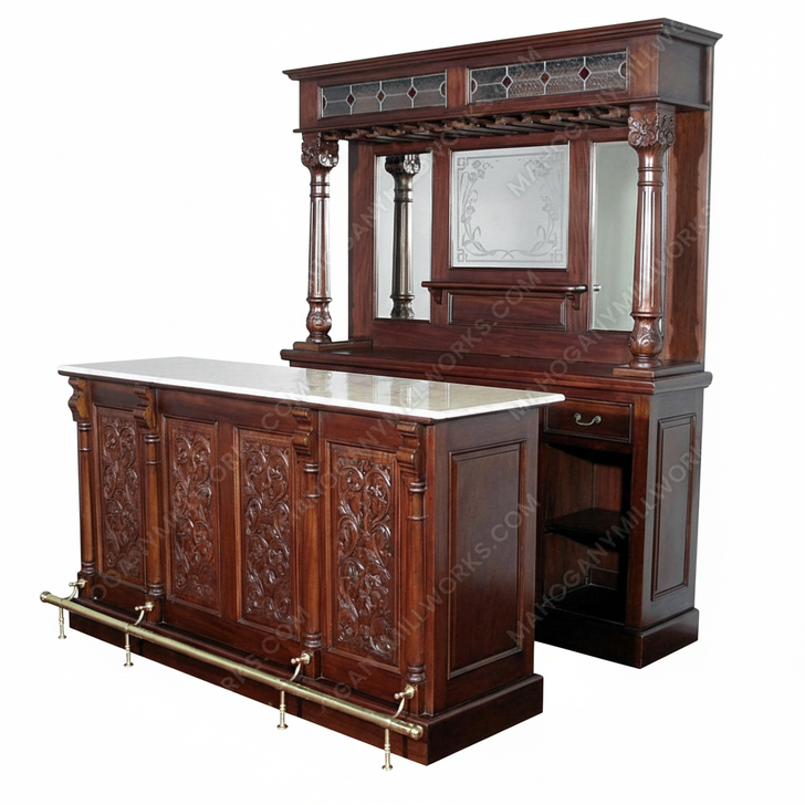 Mahogany Victorian Home Pub Bar