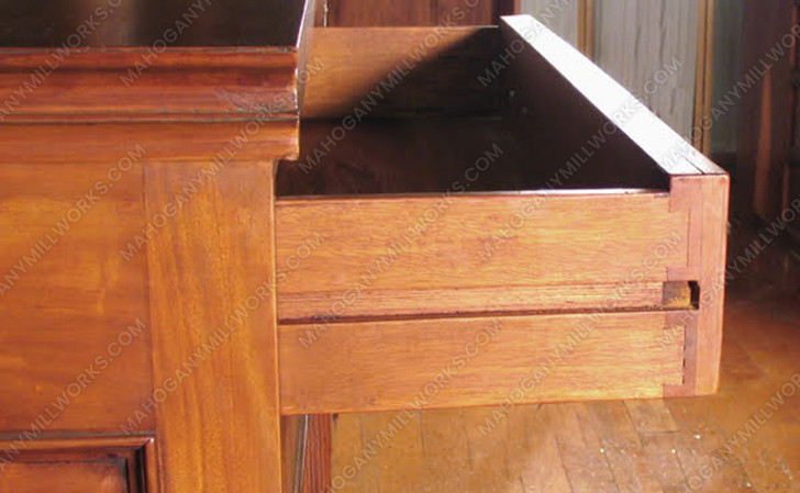 6ft Light Oak Finish Home Bar Front