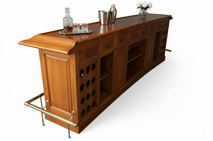 12ft Classic English Mahogany Bar
