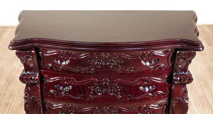 Cherry French Rococo 6-Drawer Chest of Drawers