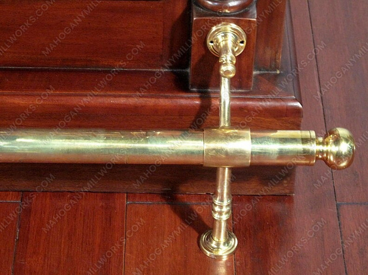 8ft Mahogany Victorian Marble Top Home Bar