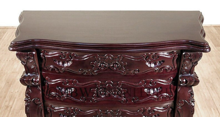 Mahogany French Rococo 6-Drawer Chest of Drawers