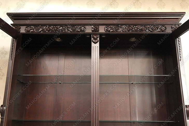 Dark Mahogany 2 Door Cabinet