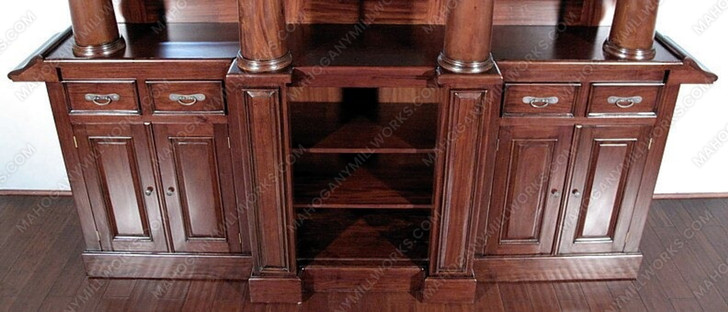 9ft Solid Mahogany English Home Pub Bar Set