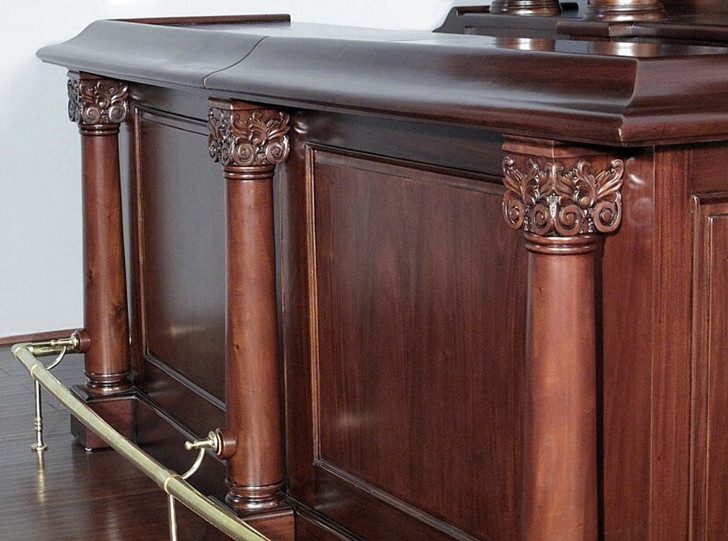 9ft Solid Mahogany English Home Pub Bar
