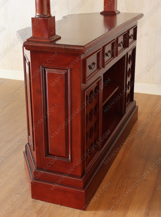 5ft Cherry Traditional Home Canopy Pub Bar