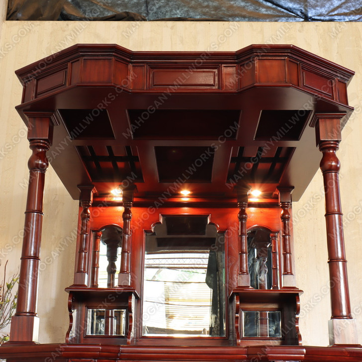 5ft Cherry Traditional Home Canopy Pub Bar