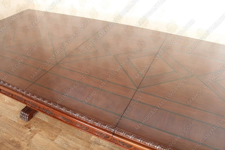 10ft Gothic Double Pedestal Dining Table