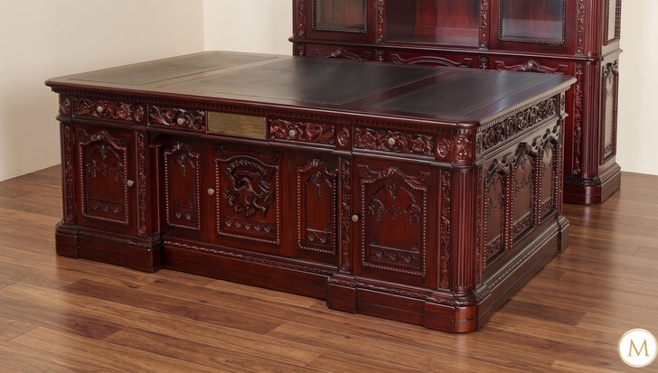 7ft Dark Cherry Resolute Office Desk