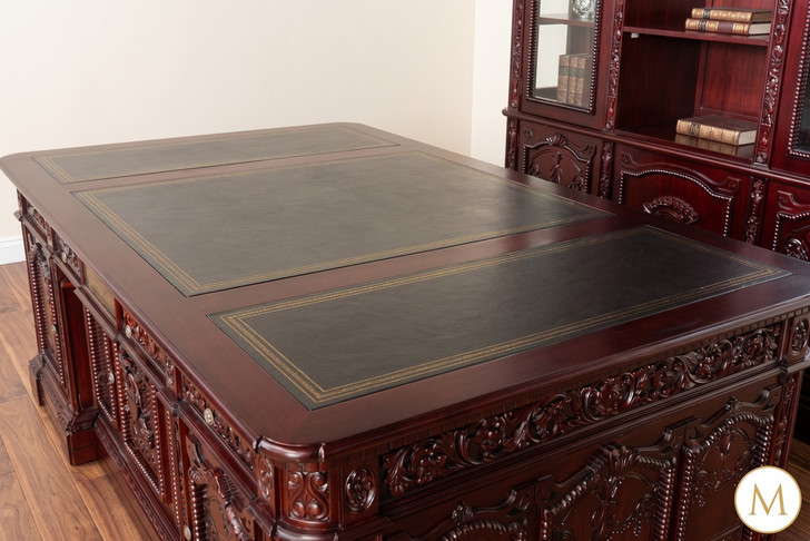 7ft Dark Cherry Resolute Office Desk