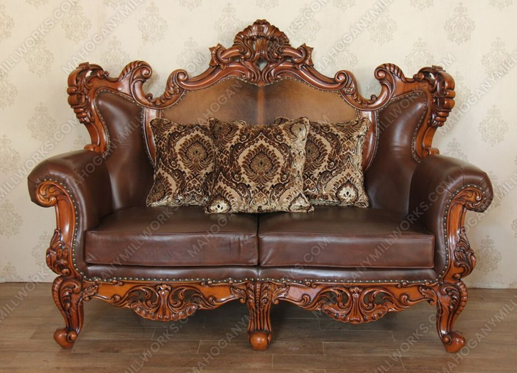 Normandy Genuine leather Loveseat