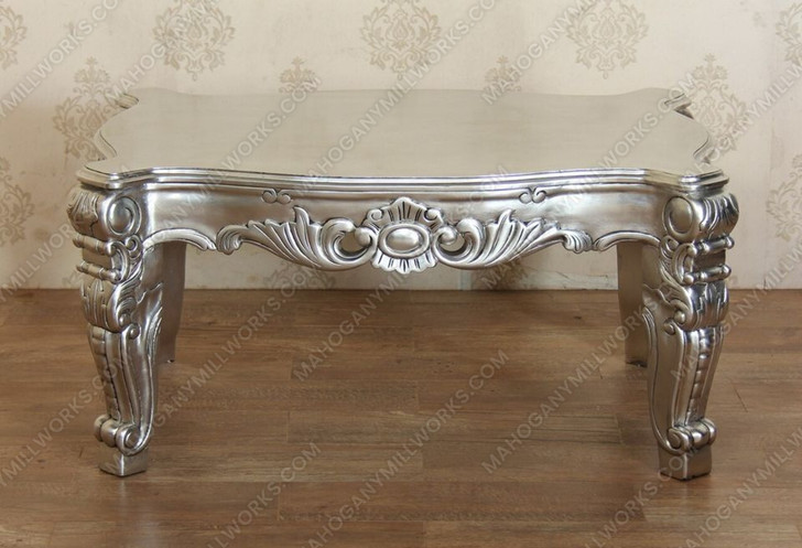 Silver Leaf Rococo Occasional Coffee Table