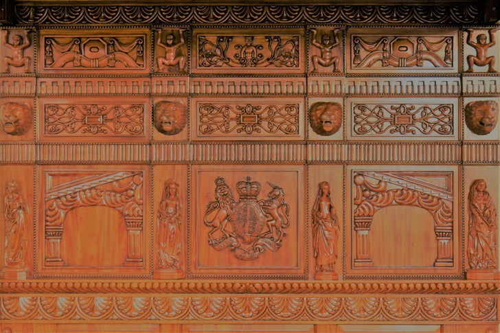 Renaissance Revival Hand-Carved Canopy Bed