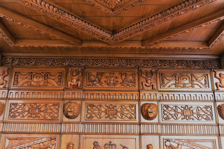 Renaissance Revival Hand-Carved Canopy Bed