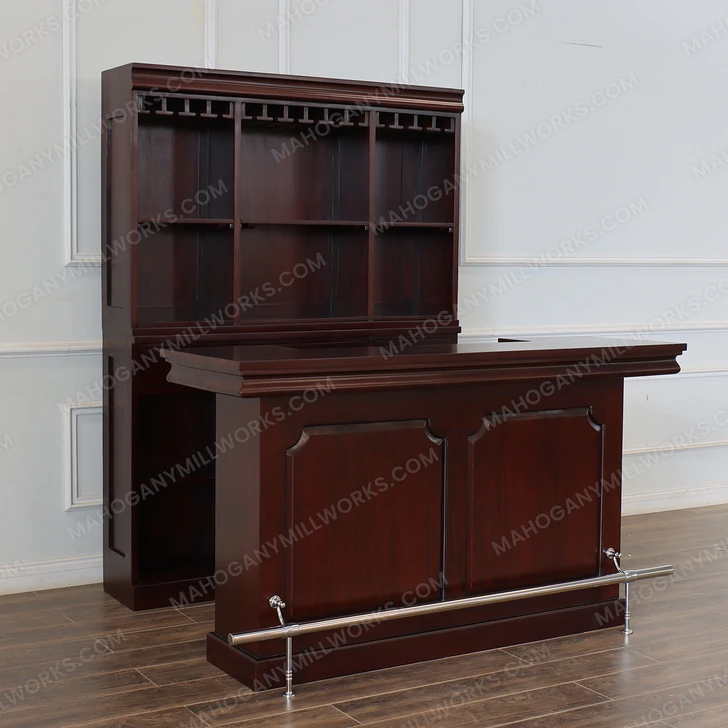 6ft Mahogany Home Entertainment Pub Bar