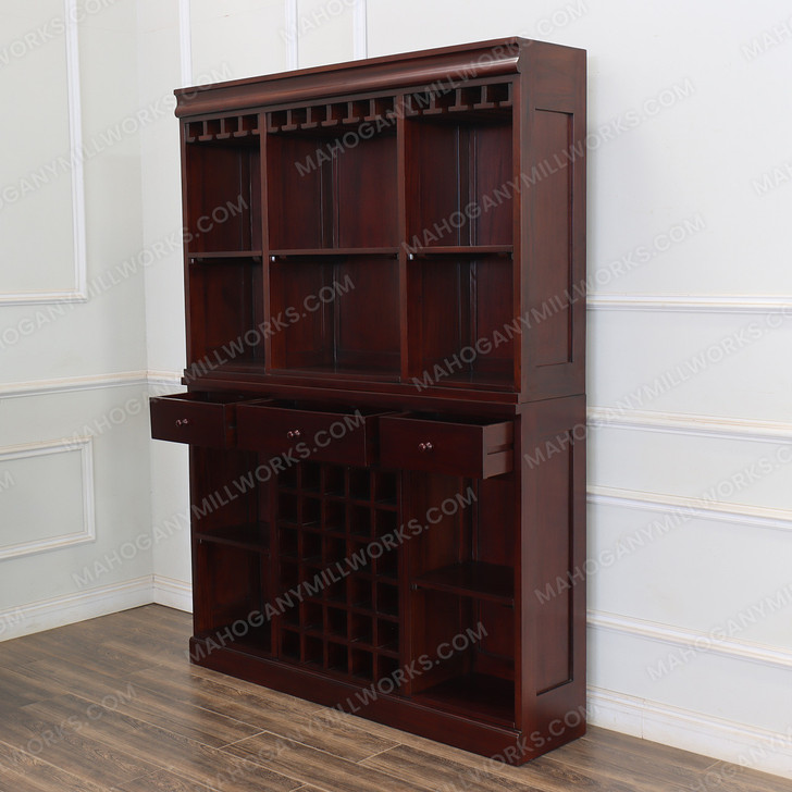 6ft Mahogany Home Entertainment Pub Bar