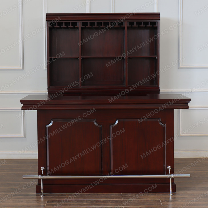 6ft Mahogany Home Entertainment Pub Bar