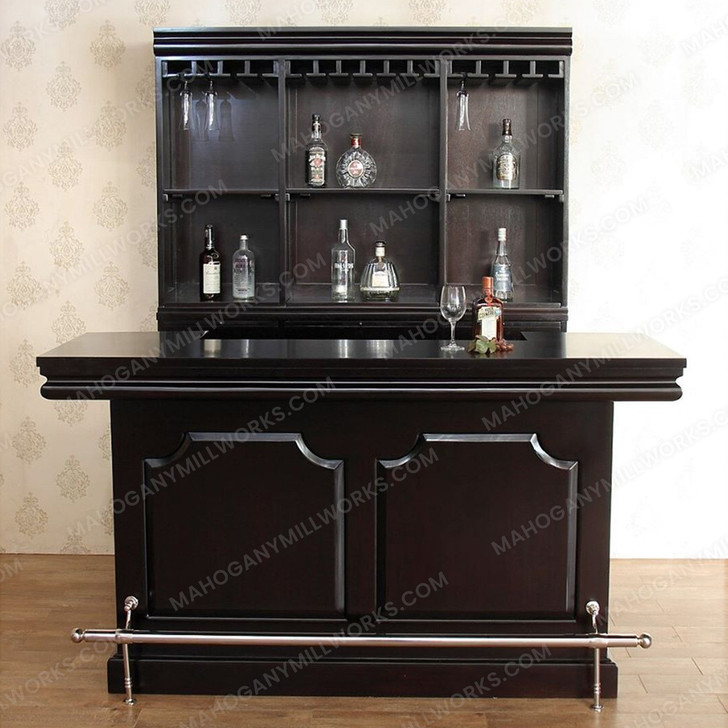 6ft Mahogany Home Entertainment Pub Bar