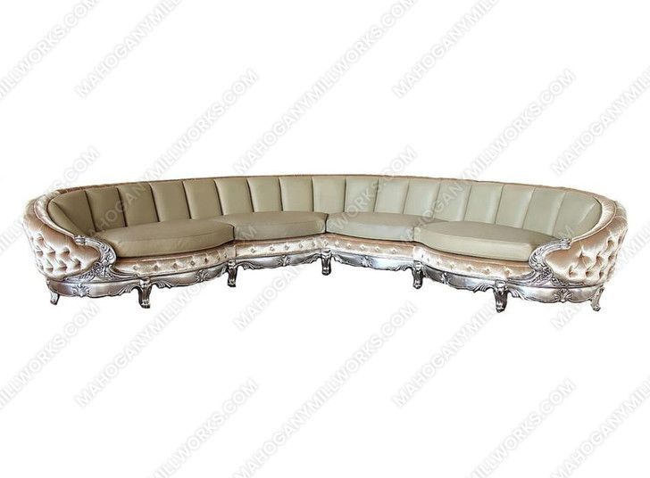 Large Genuine Leather Upholstered Sectional Corner Sofa Couch