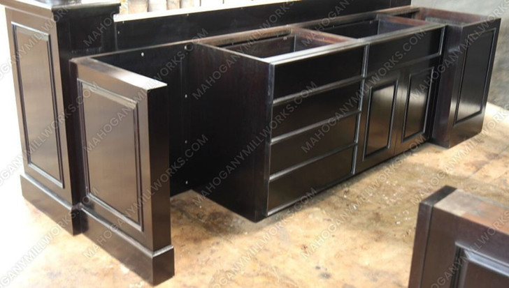 11ft Custom Mahogany Canopy Pub Bar