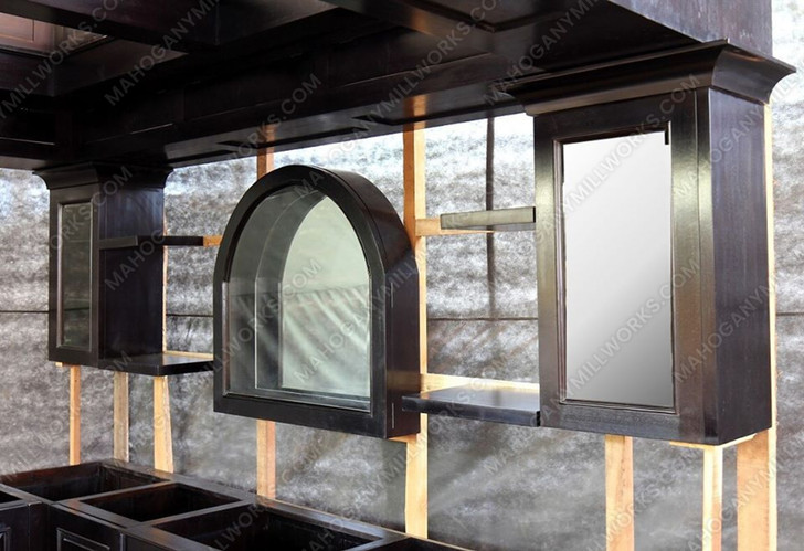 11ft Custom Mahogany Canopy Pub Bar