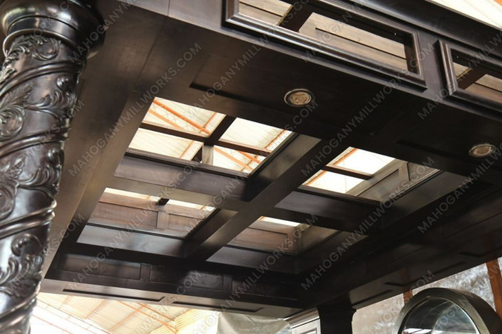 11ft Custom Mahogany Canopy Pub Bar