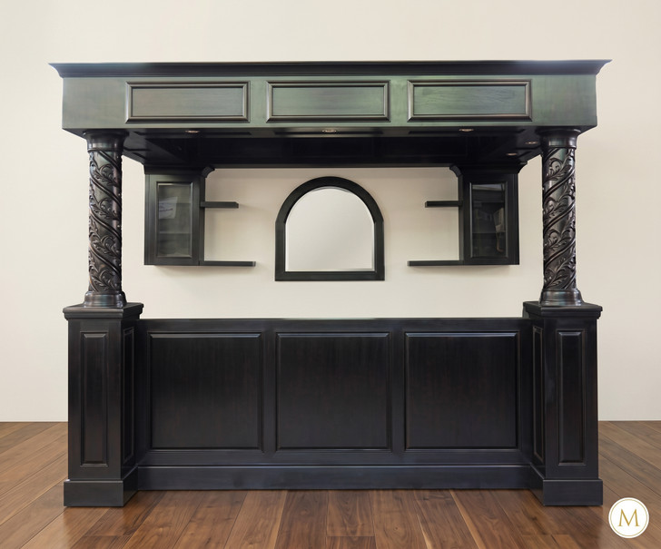 11ft Custom Mahogany Canopy Pub Bar
