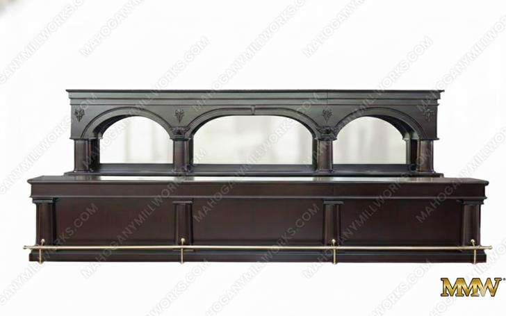 20ft Dark Mahogany Brunswick Saloon Bar